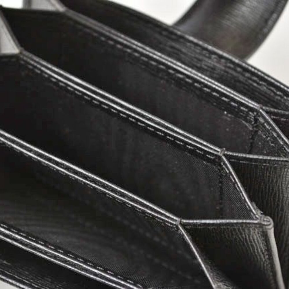 Fendi Card Case Business Holder Leather Black - Picture 2 of 9
